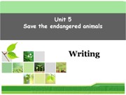 八年级下册沪教版《Writing 'write a fact file about an endangered animal'》优秀PPT课件