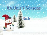 八年级上册牛津译林版《Task: My favourite season》课件模板初中英语