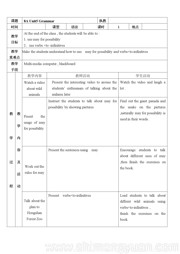 八年级上册初中英语《Grammar: Using may for possibility & using verbs + to-infinitives》公开课教学设计