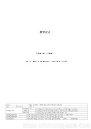 人教版《Section B 2a—3b Self check》公开课教学设计初中英语八年级下册