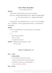 人教版《Section A Grammar focus 4a—4c》优秀教学设计下载八年级下册