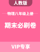初中物理八年级上册期末必刷卷集锦（人教版）