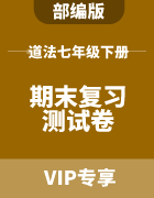 初中道德与法治七年级下册期末复习测试卷集锦（部编版）