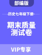 部编版初中历史七年级下册期末质量测试卷集锦