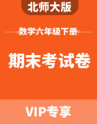 北师大版数学六年级下册：期末考试卷