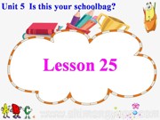 《Lesson 25》精品PPT课件下载-晋城市优质课