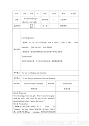 人教（PEP）版三年级起点六年级下册小学英语《A》优质课教案下载